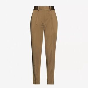 Reiss Elyssa Satin Pant Trousers in Bronze size US 4